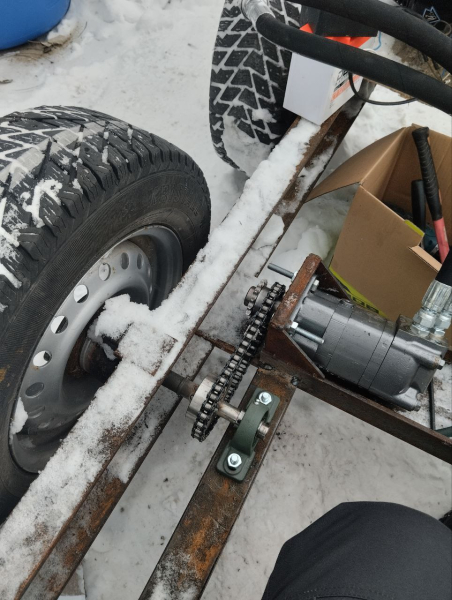 Гидромотор с приводом