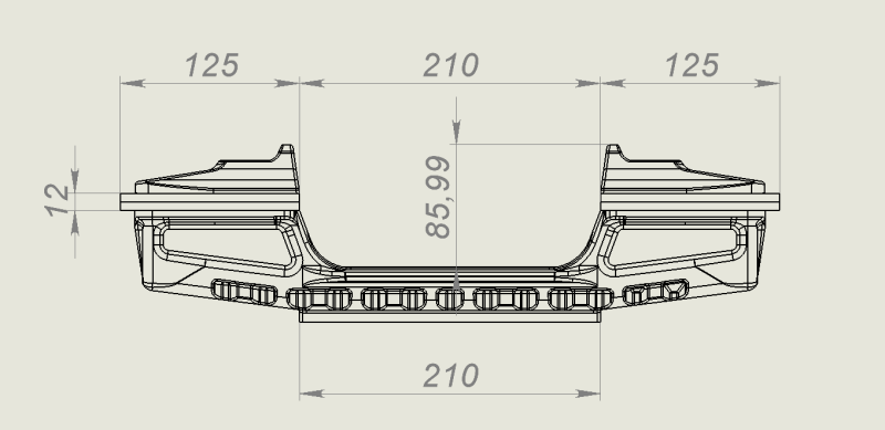 Размер трака