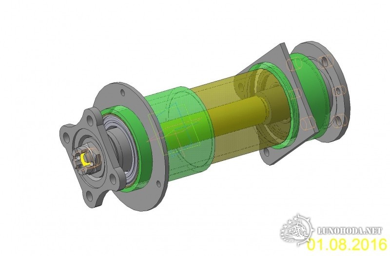 Привод в сборе с фланцем