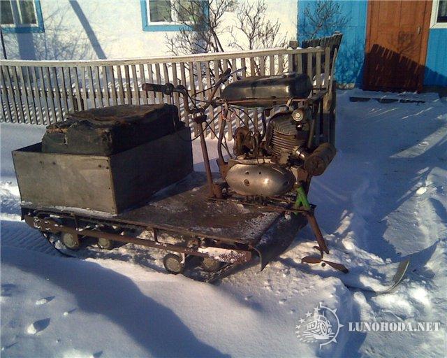 Снегоход из люльки
