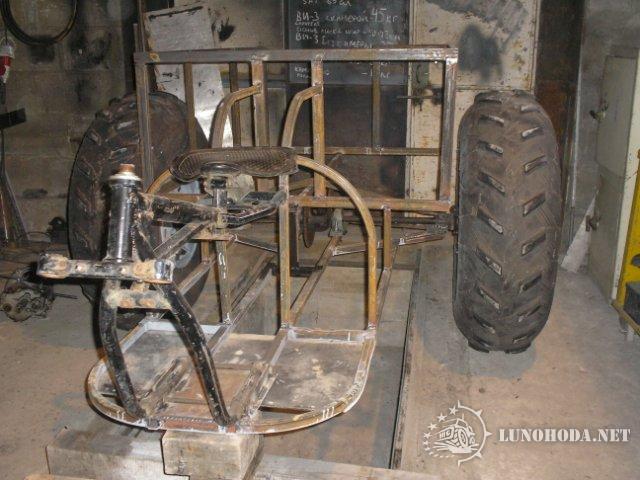 Передняя вилка для трёхколёсного караката