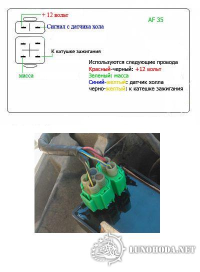 Распиновка коммутатора скутера